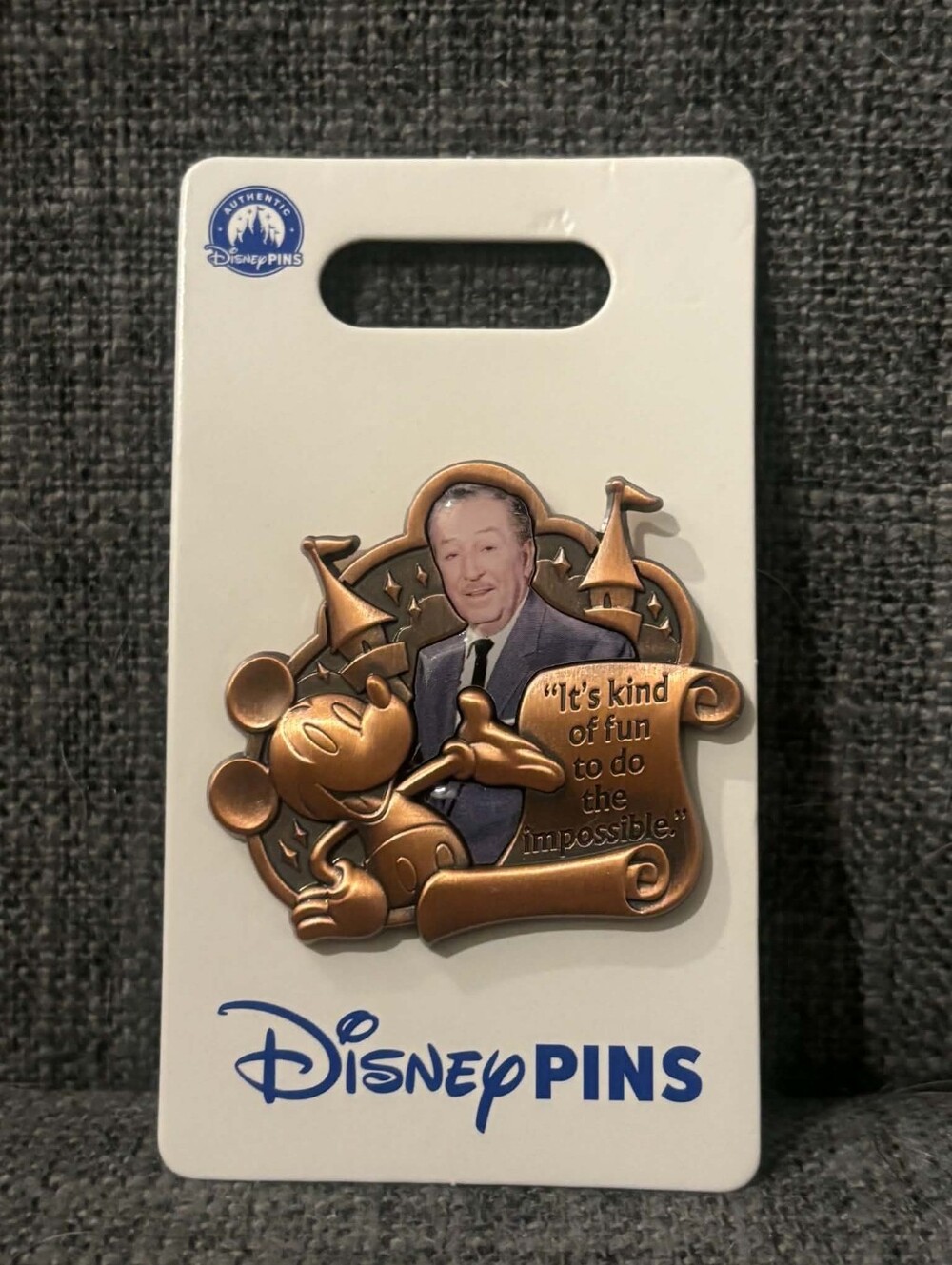 Walt Disney World Walt Disney Quote Collectible Disney Pin New